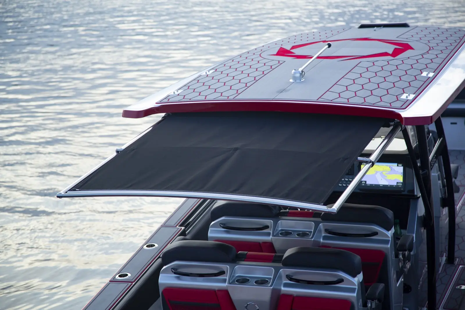 Rain or Shine - Electronic Sureshade options allow effortless addition of UV protection with the press of a button, available in various color options